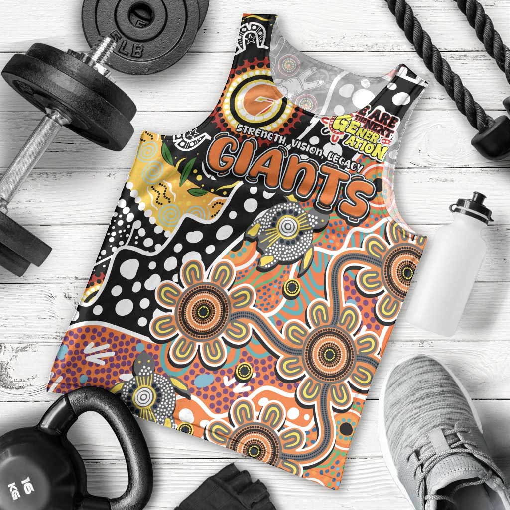 Personalised Giants AFL Celebrating 50 Years of Naidoc Men Tank Top NAIDOC Week 2025 Aboriginal