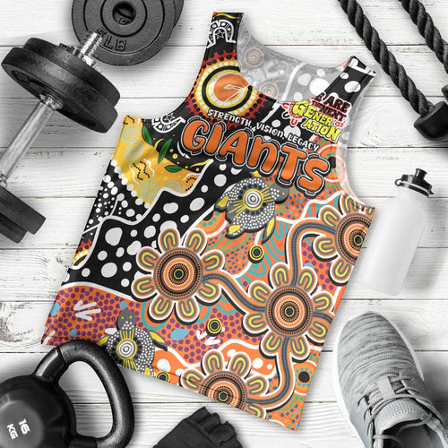 Personalised Giants AFL Celebrating 50 Years of Naidoc Men Tank Top NAIDOC Week 2025 Aboriginal