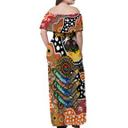 Personalised Giants AFL Celebrating 50 Years of Naidoc Off Shoulder Maxi Dress NAIDOC Week 2025 Aboriginal