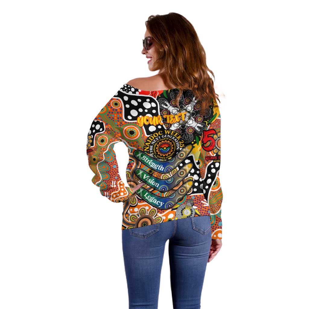 Personalised Giants AFL Celebrating 50 Years of Naidoc Off Shoulder Sweater NAIDOC Week 2025 Aboriginal