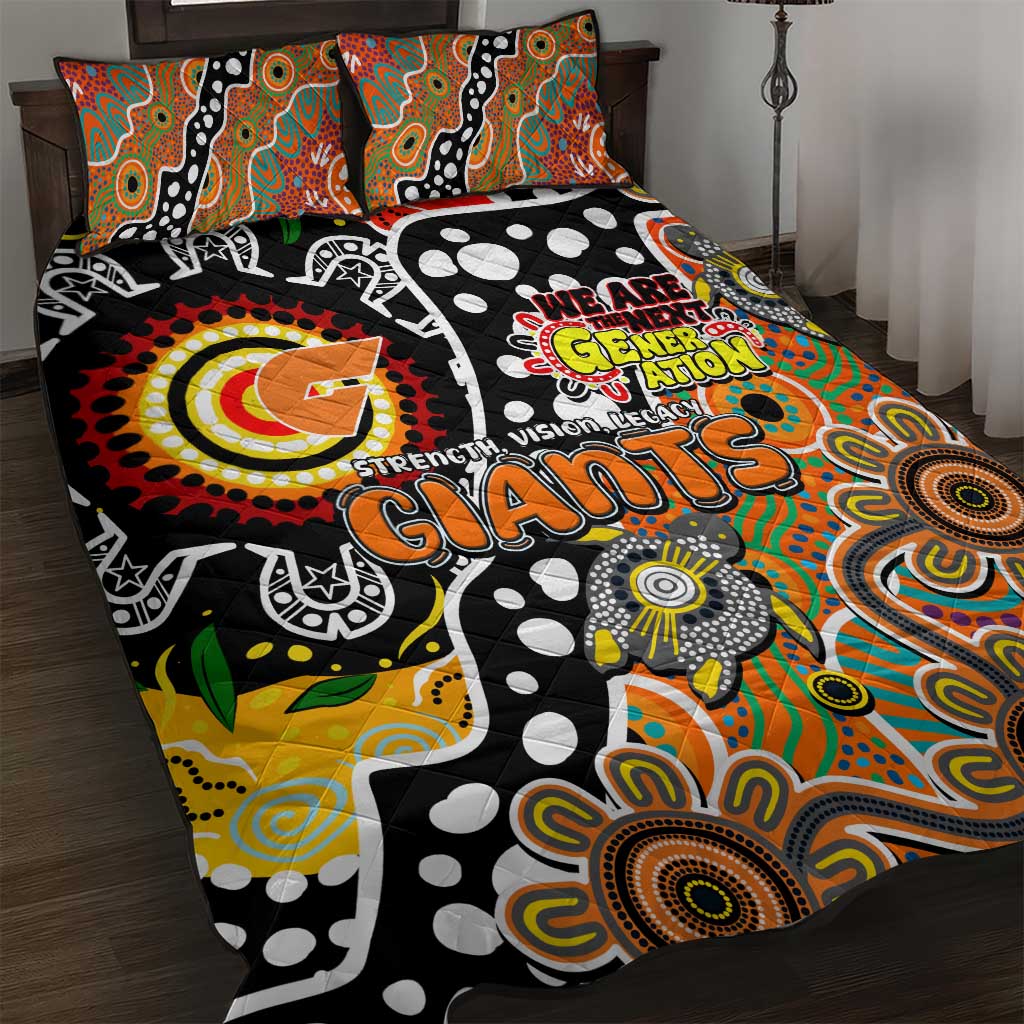 Giants AFL Celebrating 50 Years of Naidoc Quilt Bed Set NAIDOC Week 2025 Aboriginal