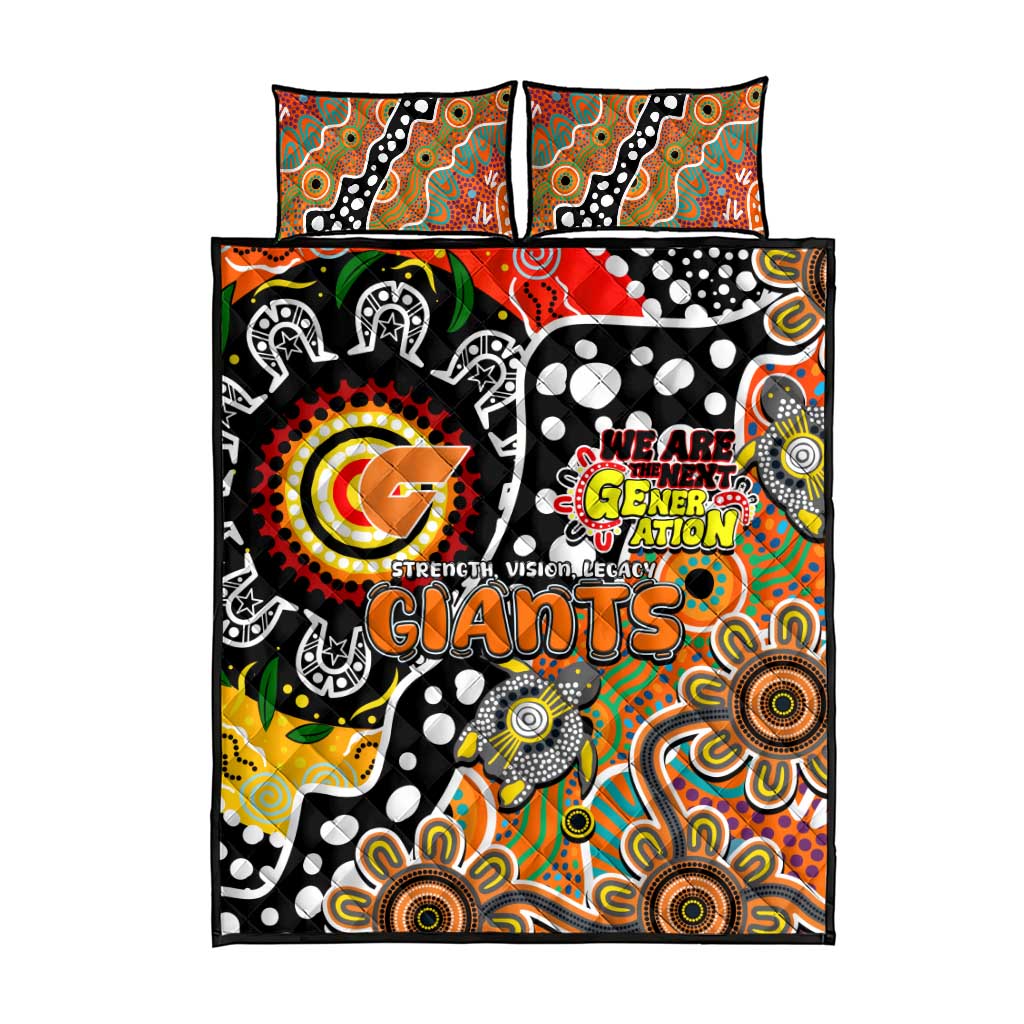 Giants AFL Celebrating 50 Years of Naidoc Quilt Bed Set NAIDOC Week 2025 Aboriginal