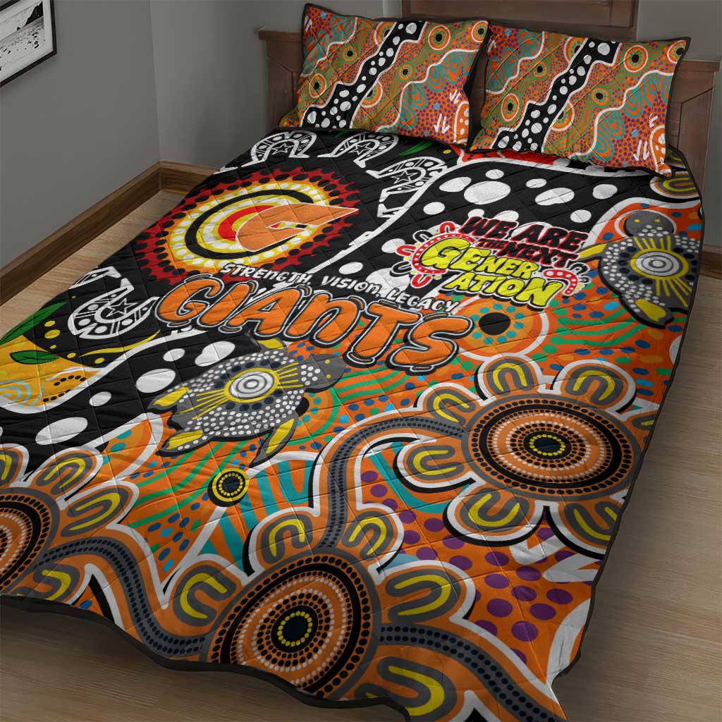 Giants AFL Celebrating 50 Years of Naidoc Quilt Bed Set NAIDOC Week 2025 Aboriginal