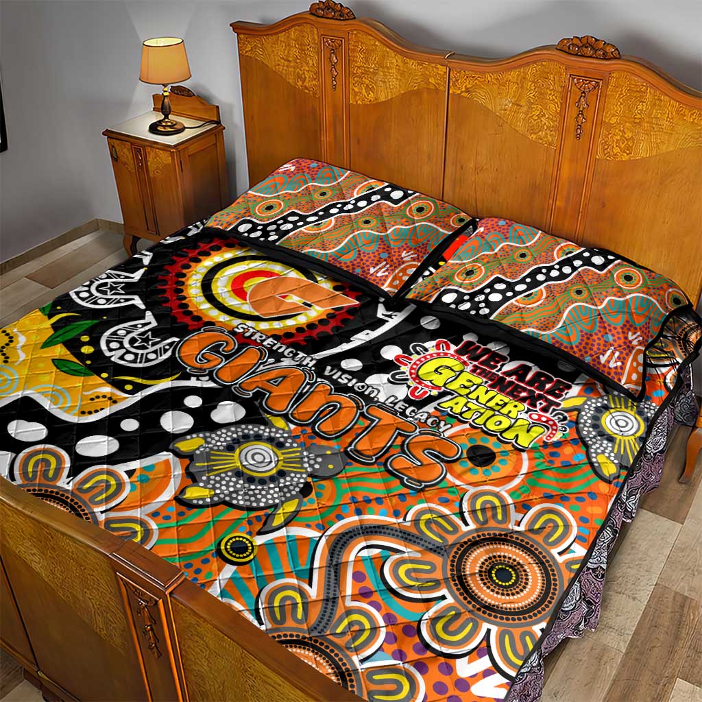 Giants AFL Celebrating 50 Years of Naidoc Quilt Bed Set NAIDOC Week 2025 Aboriginal