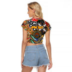 Personalised Giants AFL Celebrating 50 Years of Naidoc Raglan Cropped T Shirt NAIDOC Week 2025 Aboriginal