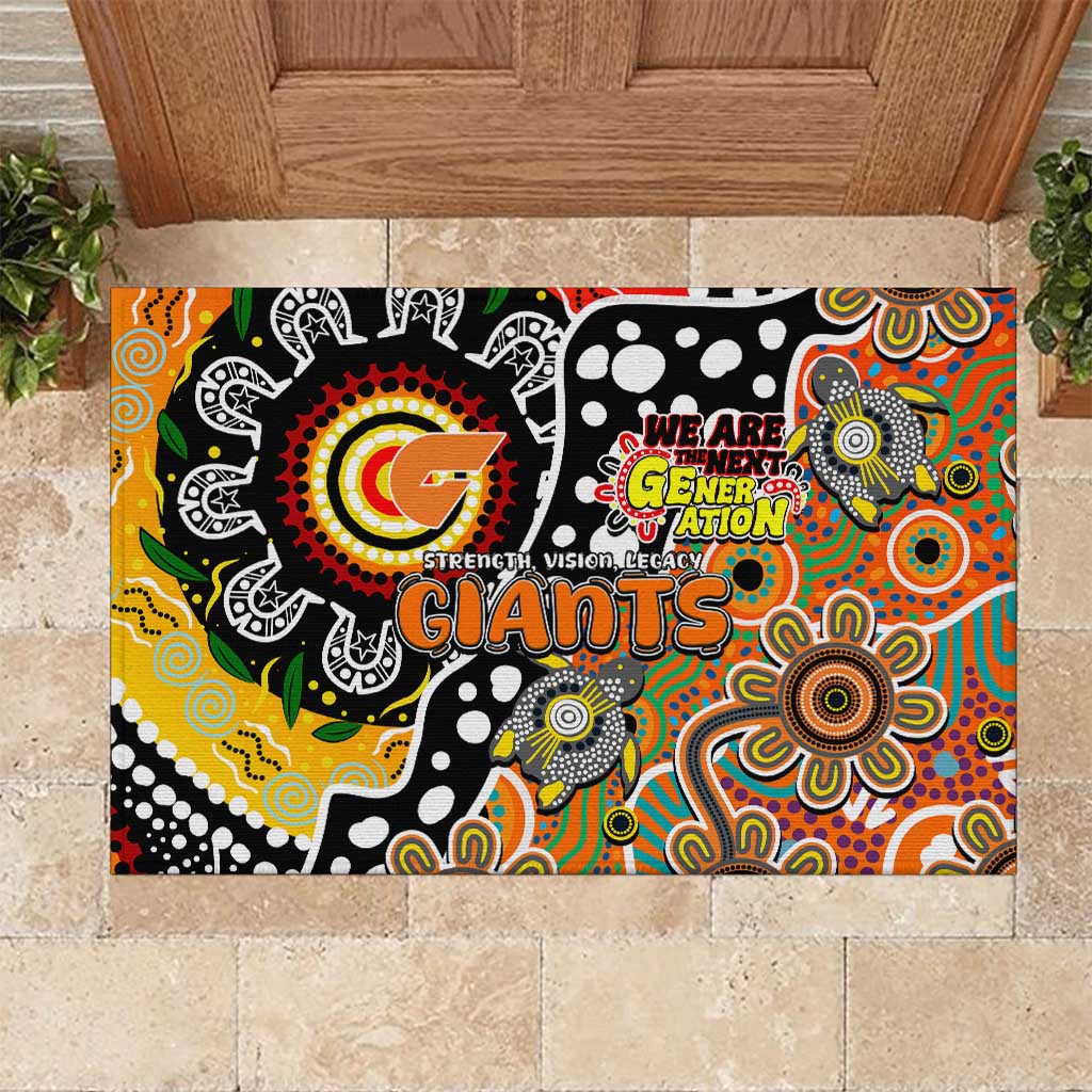 Giants AFL Celebrating 50 Years of Naidoc Rubber Doormat NAIDOC Week 2025 Aboriginal
