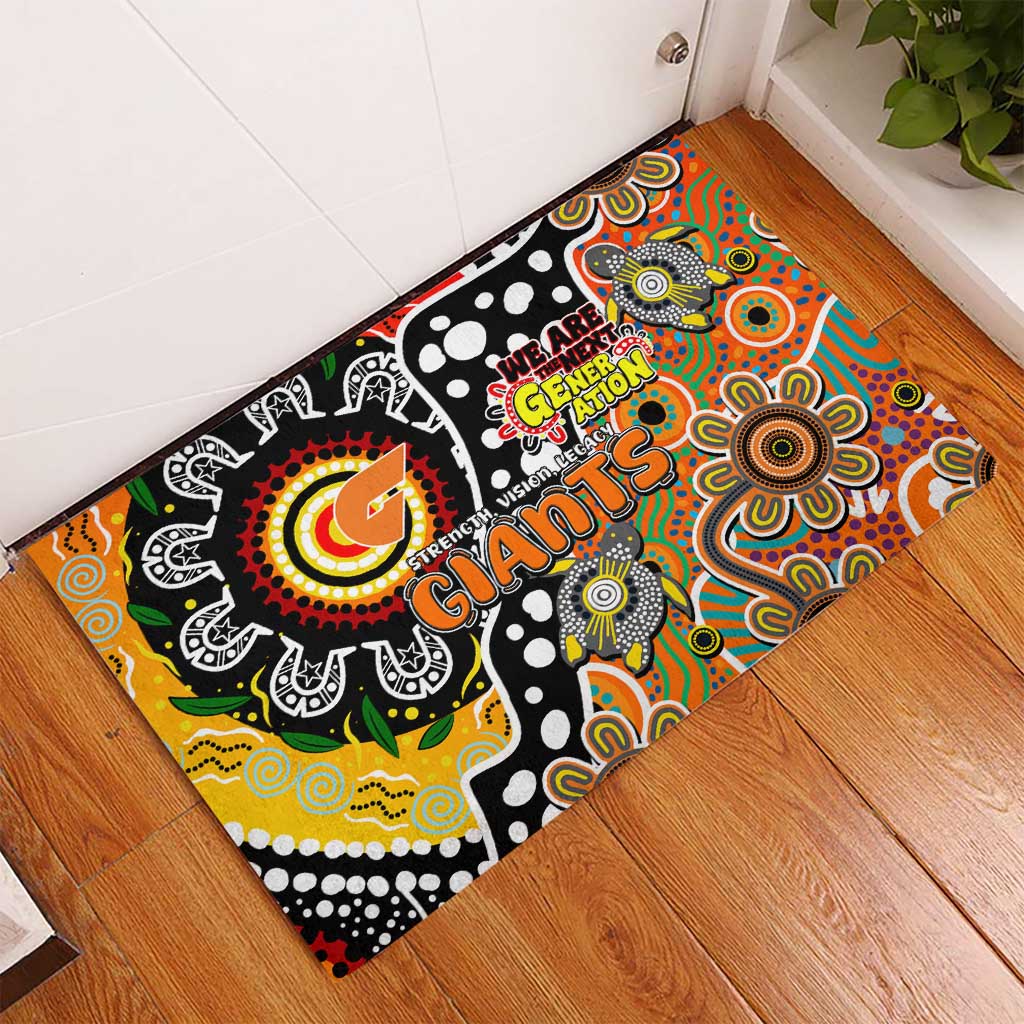 Giants AFL Celebrating 50 Years of Naidoc Rubber Doormat NAIDOC Week 2025 Aboriginal