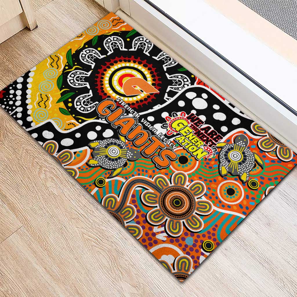 Giants AFL Celebrating 50 Years of Naidoc Rubber Doormat NAIDOC Week 2025 Aboriginal