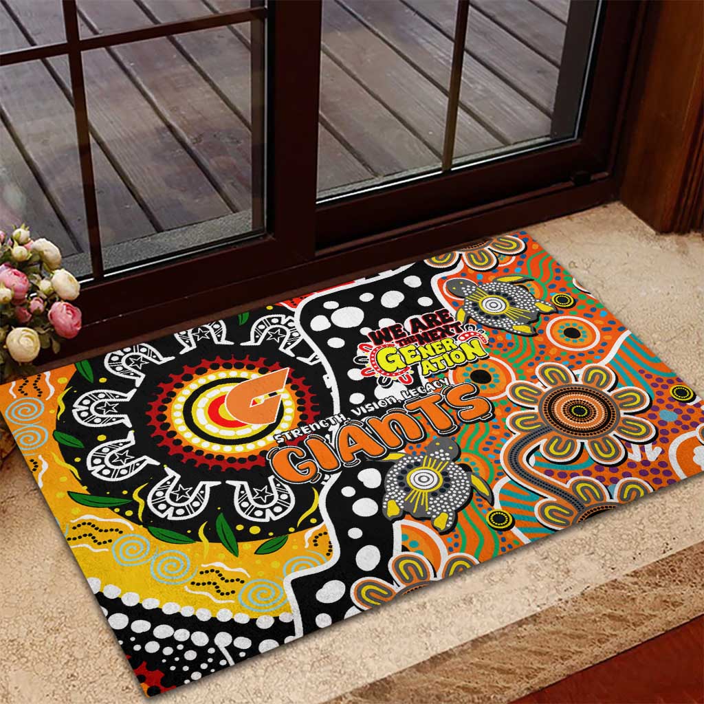 Giants AFL Celebrating 50 Years of Naidoc Rubber Doormat NAIDOC Week 2025 Aboriginal