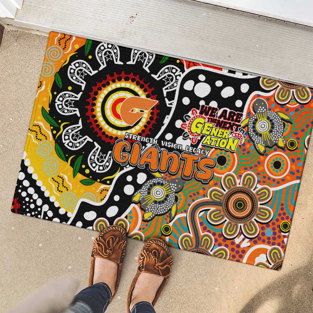 Giants AFL Celebrating 50 Years of Naidoc Rubber Doormat NAIDOC Week 2025 Aboriginal