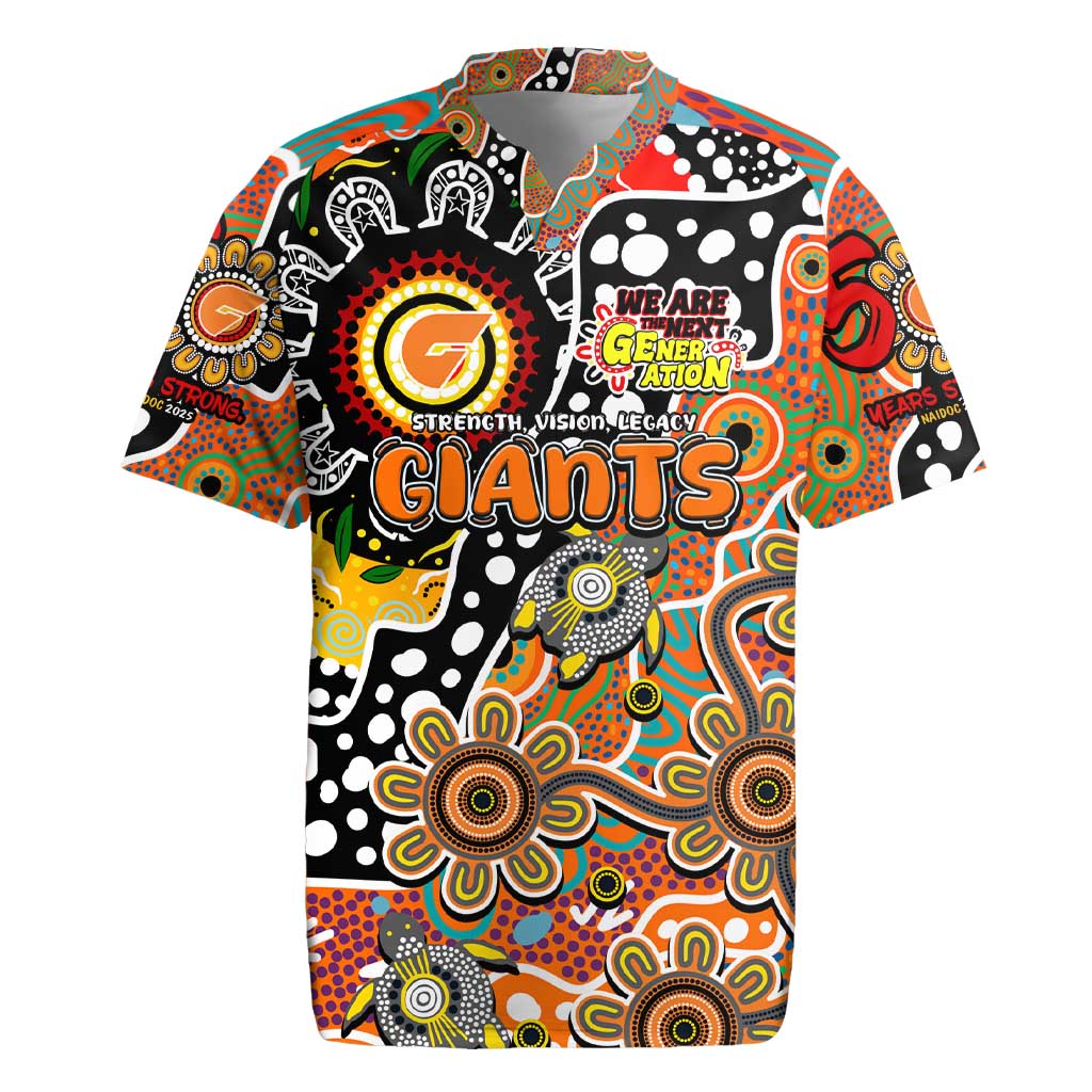 Personalised Giants AFL Celebrating 50 Years of Naidoc Rugby Jersey NAIDOC Week 2025 Aboriginal