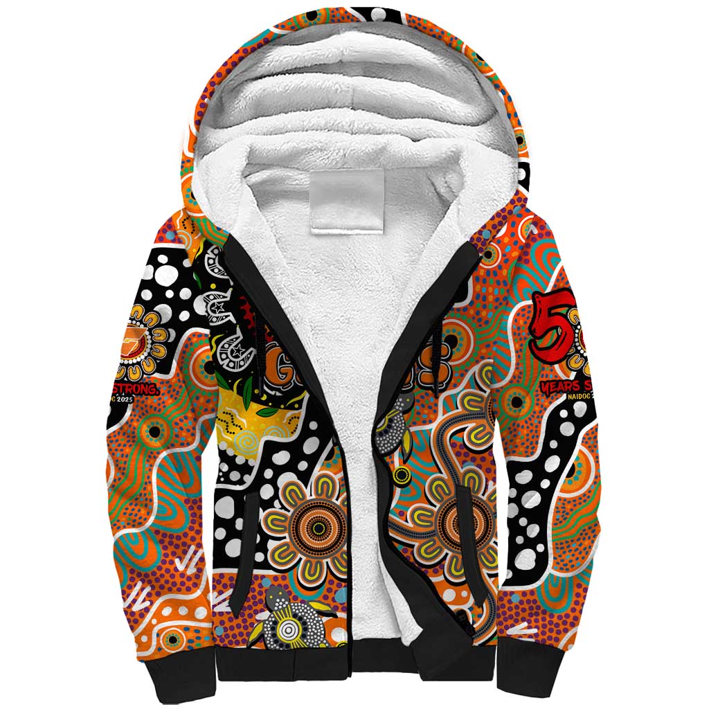 Personalised Giants AFL Celebrating 50 Years of Naidoc Sherpa Hoodie NAIDOC Week 2025 Aboriginal