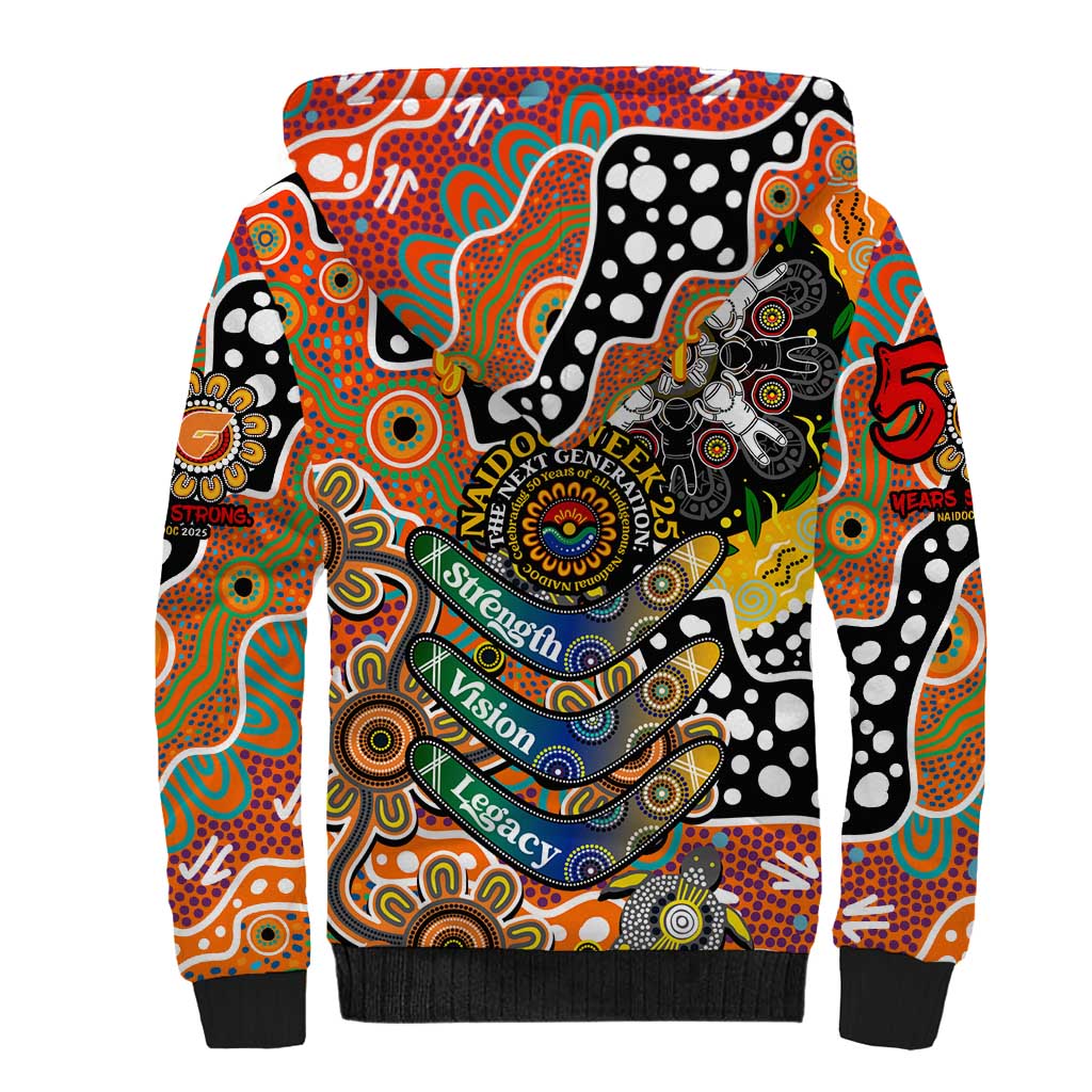 Personalised Giants AFL Celebrating 50 Years of Naidoc Sherpa Hoodie NAIDOC Week 2025 Aboriginal
