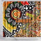 Giants AFL Celebrating 50 Years of Naidoc Shower Curtain NAIDOC Week 2025 Aboriginal