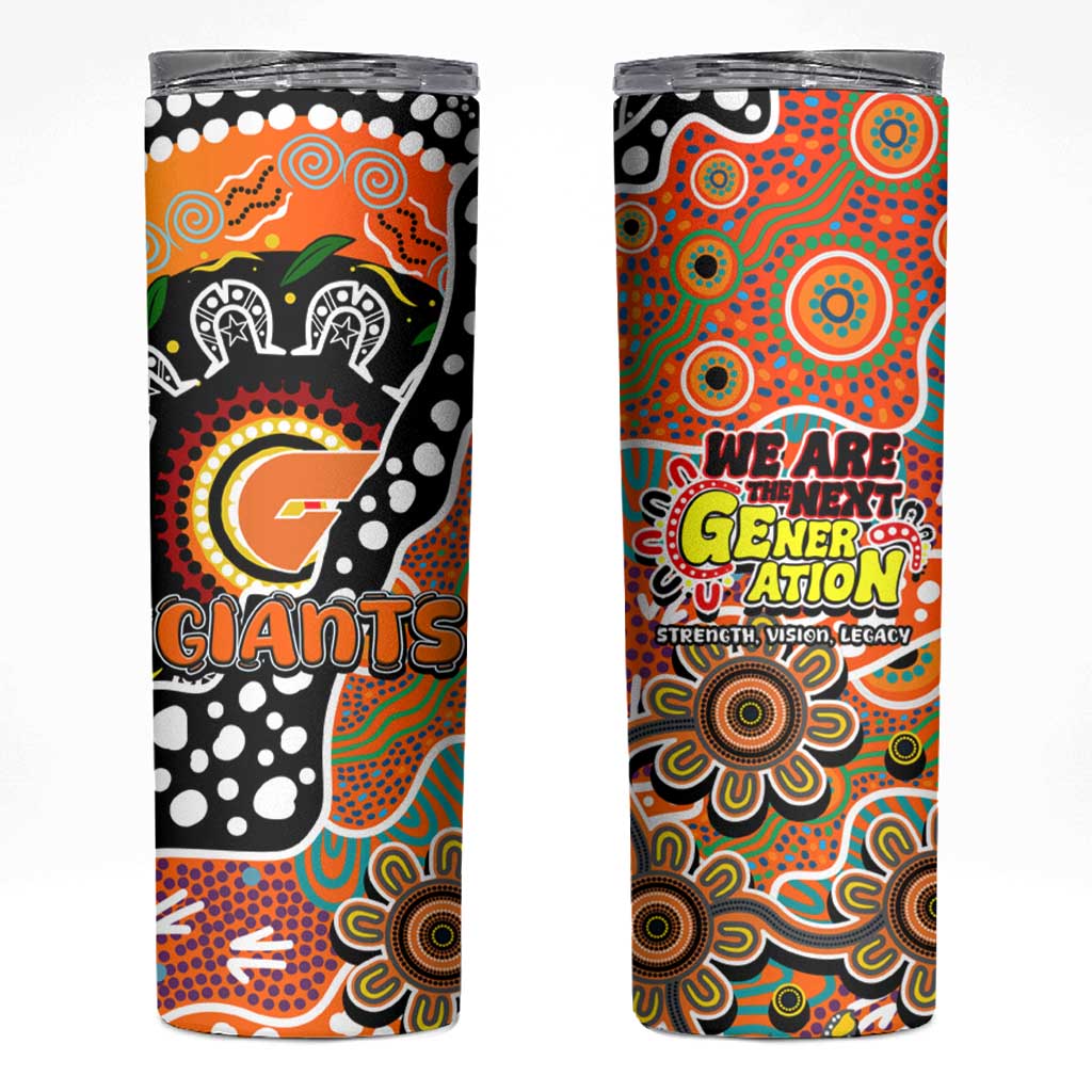 Giants AFL Celebrating 50 Years of Naidoc Skinny Tumbler NAIDOC Week 2025 Aboriginal