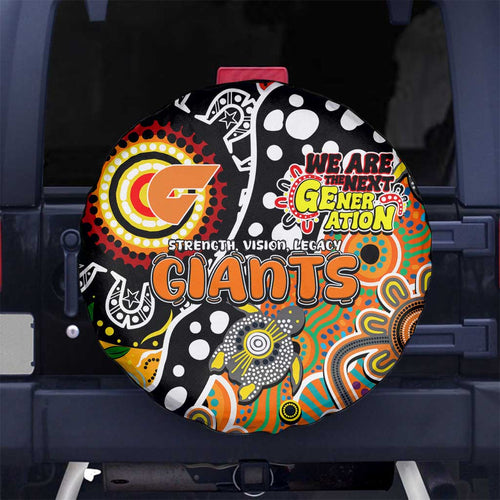 Giants AFL Celebrating 50 Years of Naidoc Spare Tire Cover NAIDOC Week 2025 Aboriginal