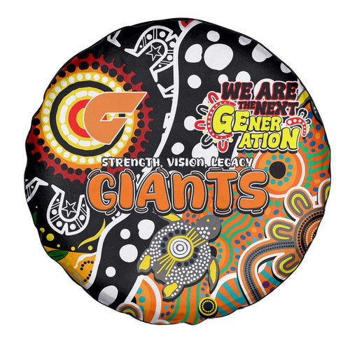 Giants AFL Celebrating 50 Years of Naidoc Spare Tire Cover NAIDOC Week 2025 Aboriginal