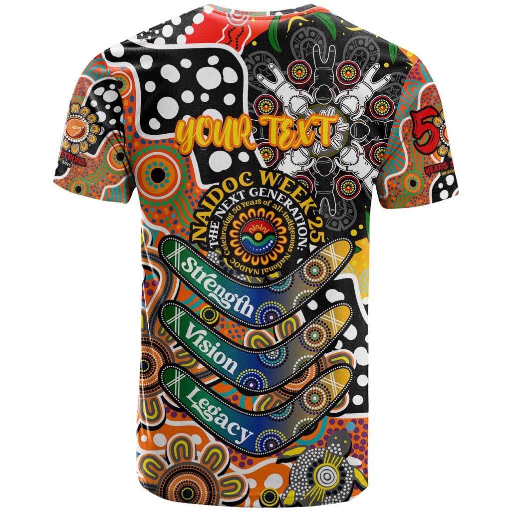 Personalised Giants AFL Celebrating 50 Years of Naidoc T Shirt NAIDOC Week 2025 Aboriginal