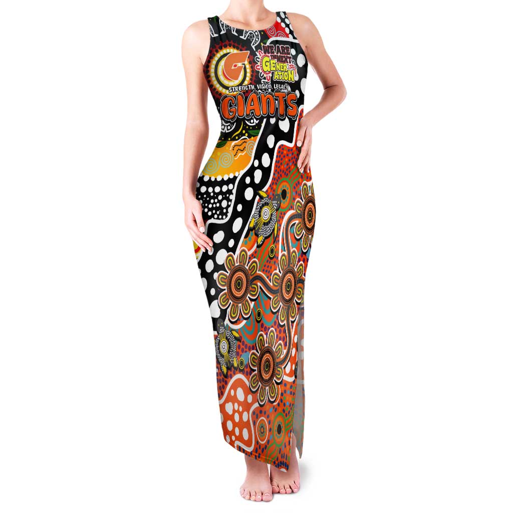 Personalised Giants AFL Celebrating 50 Years of Naidoc Tank Maxi Dress NAIDOC Week 2025 Aboriginal