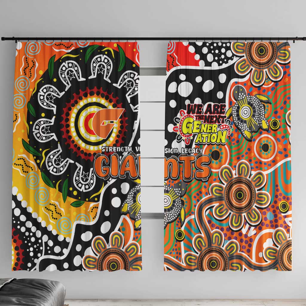 Giants AFL Celebrating 50 Years of Naidoc Window Curtain NAIDOC Week 2025 Aboriginal