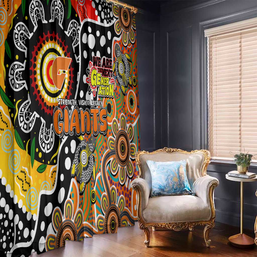 Giants AFL Celebrating 50 Years of Naidoc Window Curtain NAIDOC Week 2025 Aboriginal