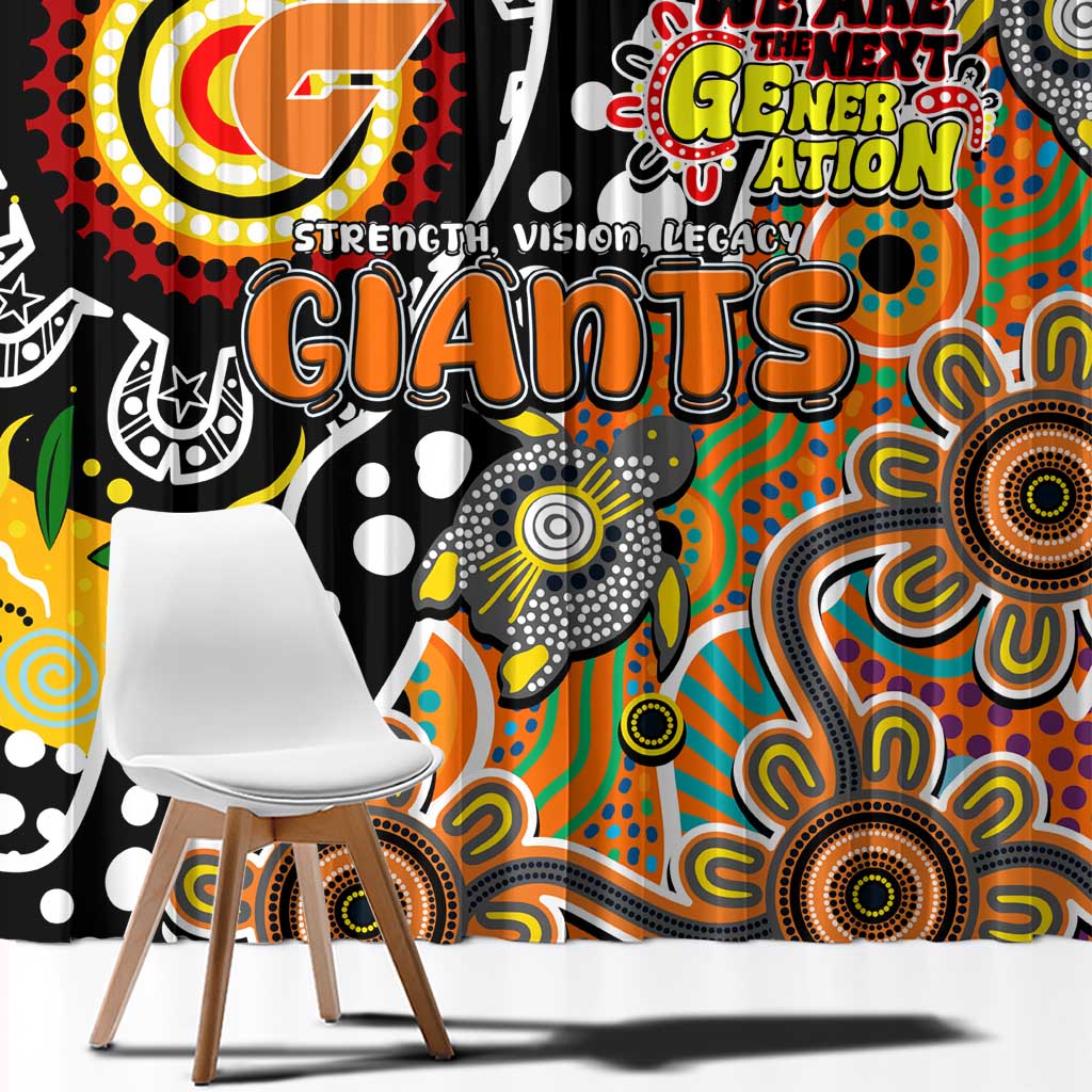 Giants AFL Celebrating 50 Years of Naidoc Window Curtain NAIDOC Week 2025 Aboriginal