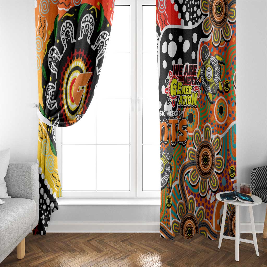 Giants AFL Celebrating 50 Years of Naidoc Window Curtain NAIDOC Week 2025 Aboriginal