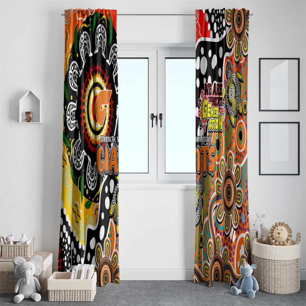 Giants AFL Celebrating 50 Years of Naidoc Window Curtain NAIDOC Week 2025 Aboriginal