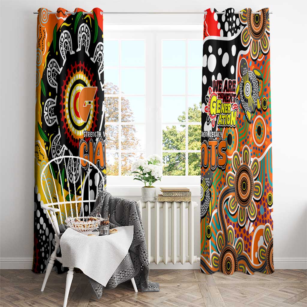 Giants AFL Celebrating 50 Years of Naidoc Window Curtain NAIDOC Week 2025 Aboriginal