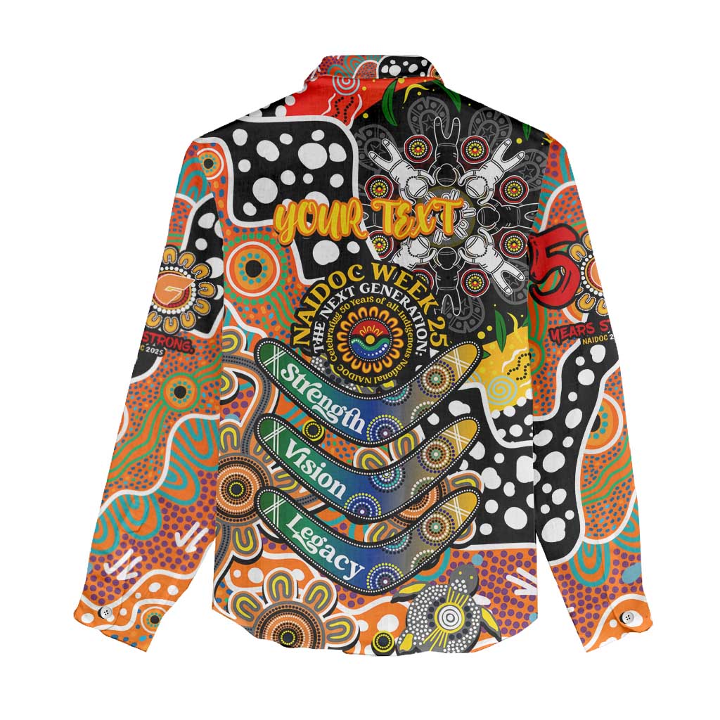 Personalised Giants AFL Celebrating 50 Years of Naidoc Women Casual Shirt NAIDOC Week 2025 Aboriginal