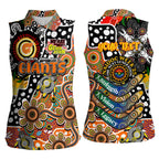 Personalised Giants AFL Celebrating 50 Years of Naidoc Women Sleeveless Polo Shirt NAIDOC Week 2025 Aboriginal