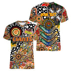 Personalised Giants AFL Celebrating 50 Years of Naidoc Women V-Neck T-Shirt NAIDOC Week 2025 Aboriginal