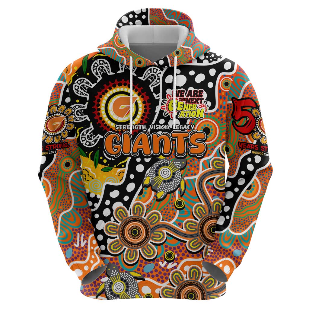 Personalised Giants AFL Celebrating 50 Years of Naidoc Zip Hoodie NAIDOC Week 2025 Aboriginal
