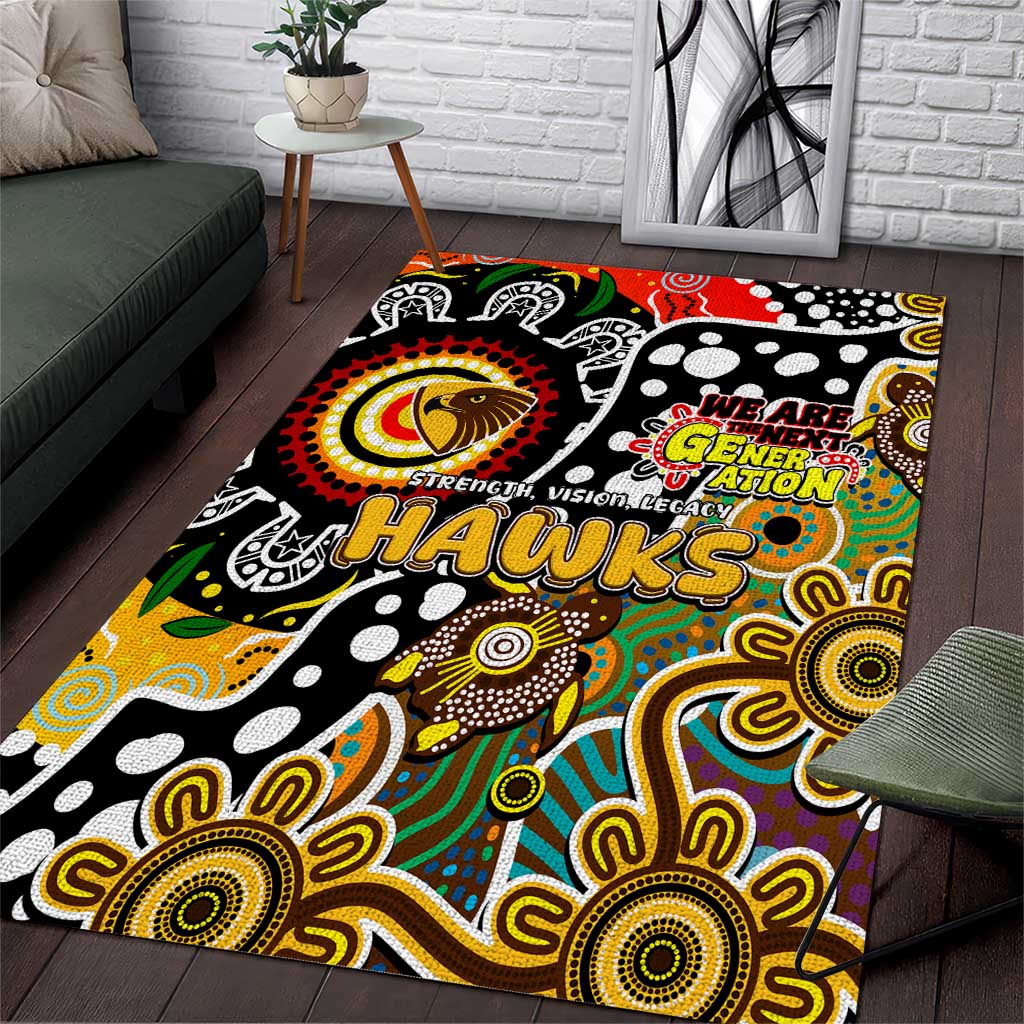 Hawks AFL Celebrating 50 Years of Naidoc Area Rug NAIDOC Week 2025 Aboriginal