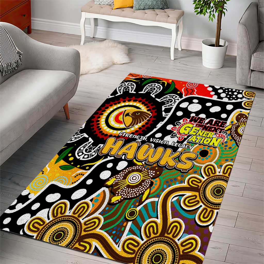 Hawks AFL Celebrating 50 Years of Naidoc Area Rug NAIDOC Week 2025 Aboriginal