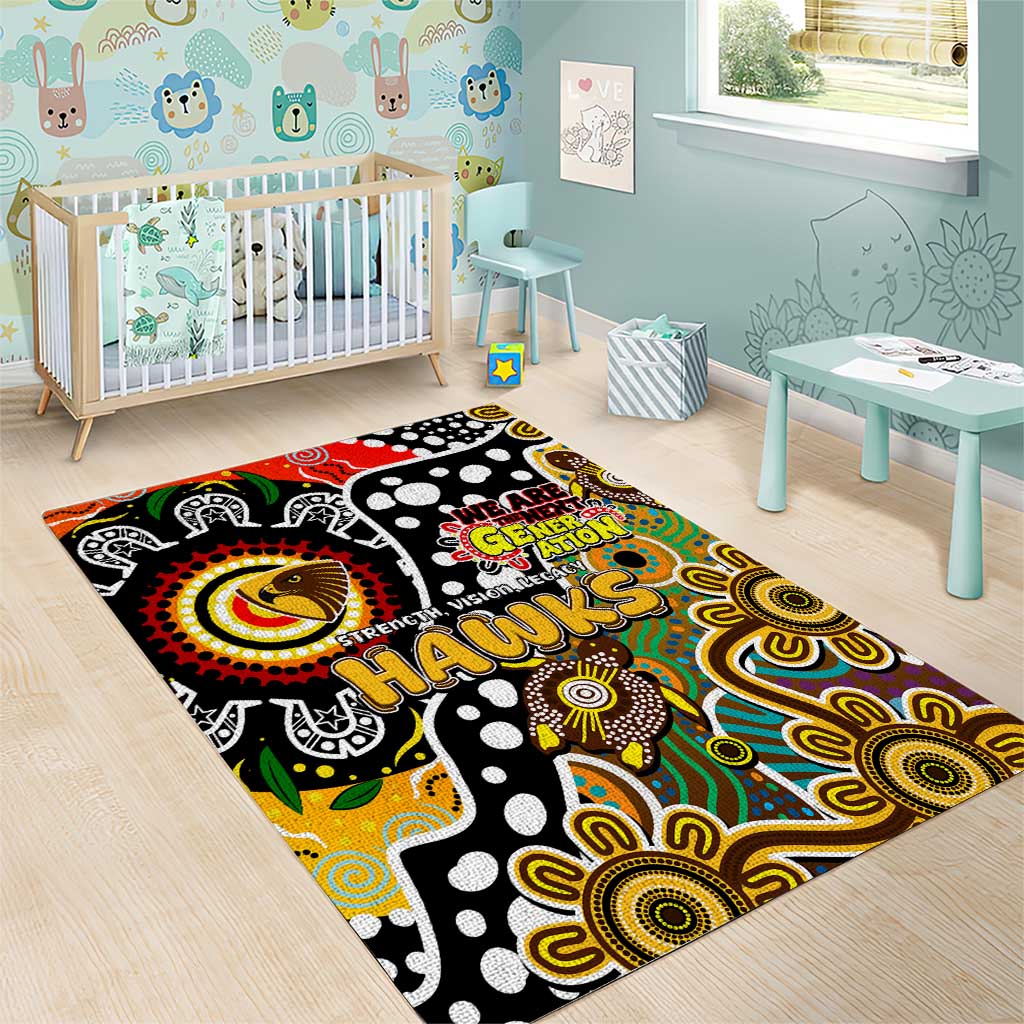 Hawks AFL Celebrating 50 Years of Naidoc Area Rug NAIDOC Week 2025 Aboriginal