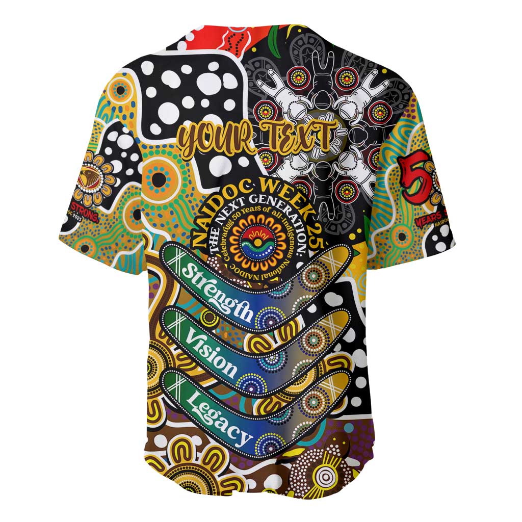 Personalised Hawks AFL Celebrating 50 Years of Naidoc Baseball Jersey NAIDOC Week 2025 Aboriginal