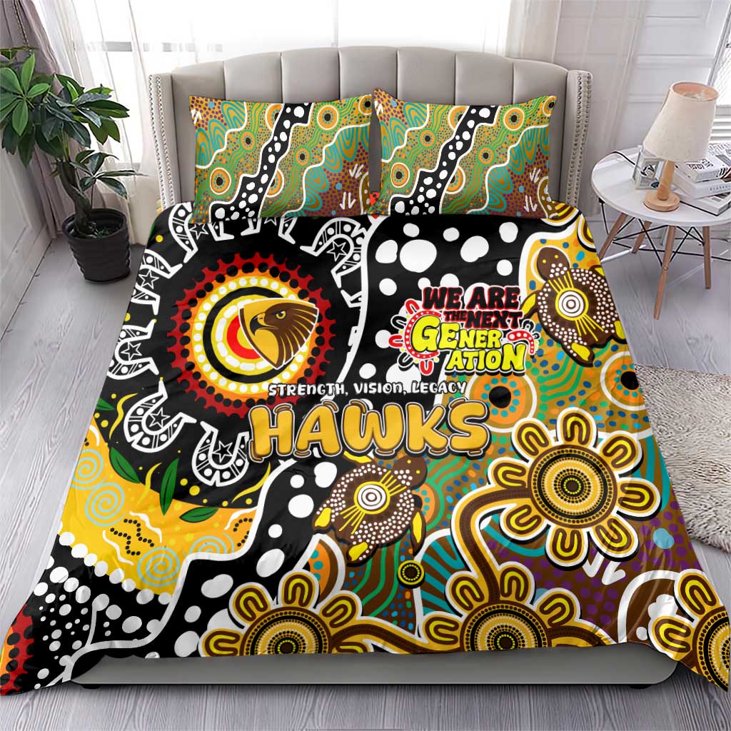 Hawks AFL Celebrating 50 Years of Naidoc Bedding Set NAIDOC Week 2025 Aboriginal