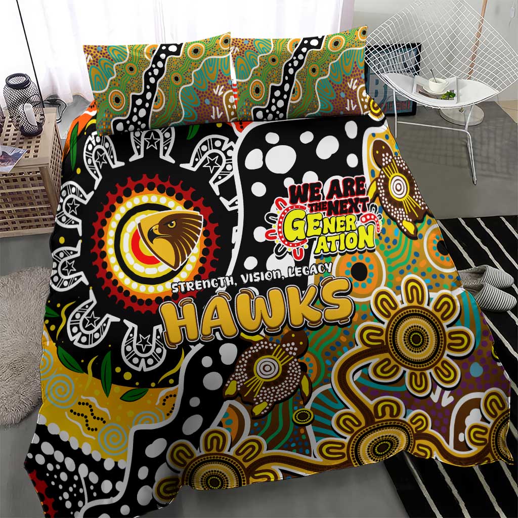 Hawks AFL Celebrating 50 Years of Naidoc Bedding Set NAIDOC Week 2025 Aboriginal