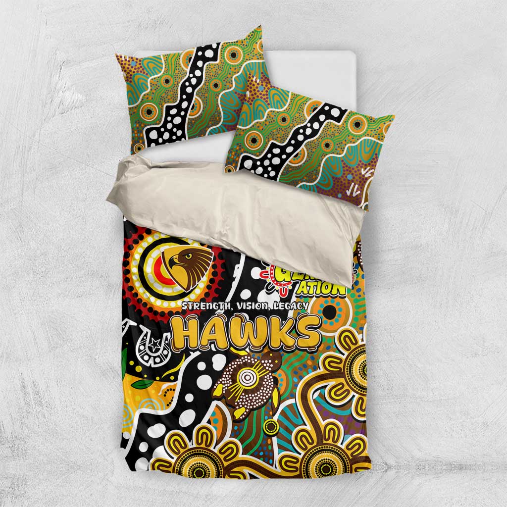 Hawks AFL Celebrating 50 Years of Naidoc Bedding Set NAIDOC Week 2025 Aboriginal