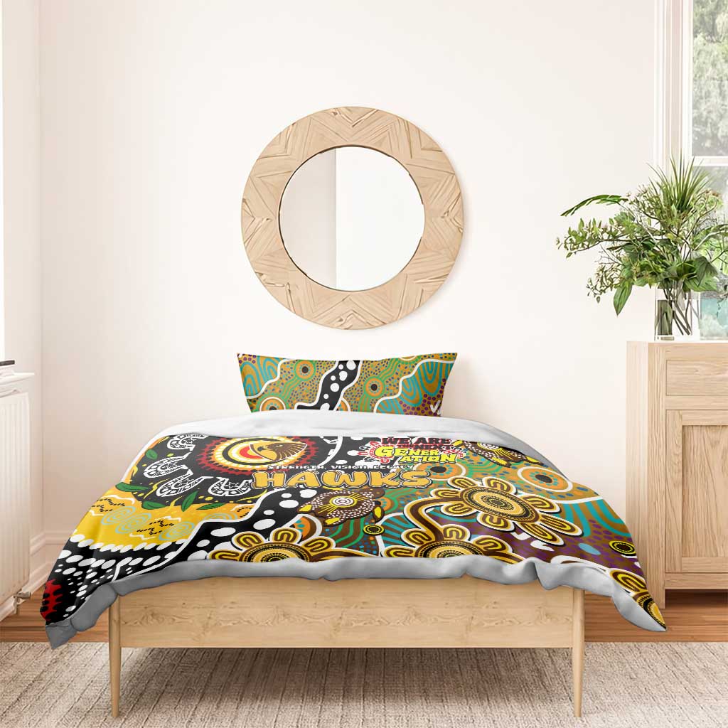 Hawks AFL Celebrating 50 Years of Naidoc Bedding Set NAIDOC Week 2025 Aboriginal