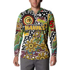 Personalised Hawks AFL Celebrating 50 Years of Naidoc Button Sweatshirt NAIDOC Week 2025 Aboriginal
