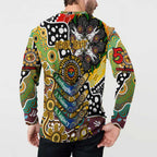 Personalised Hawks AFL Celebrating 50 Years of Naidoc Button Sweatshirt NAIDOC Week 2025 Aboriginal