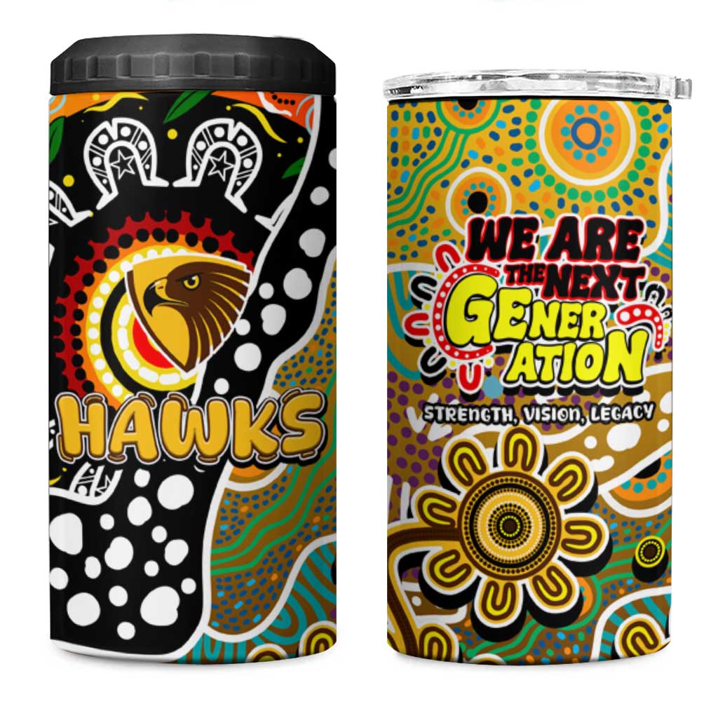 Hawks AFL Celebrating 50 Years of Naidoc 4 in 1 Can Cooler Tumbler NAIDOC Week 2025 Aboriginal