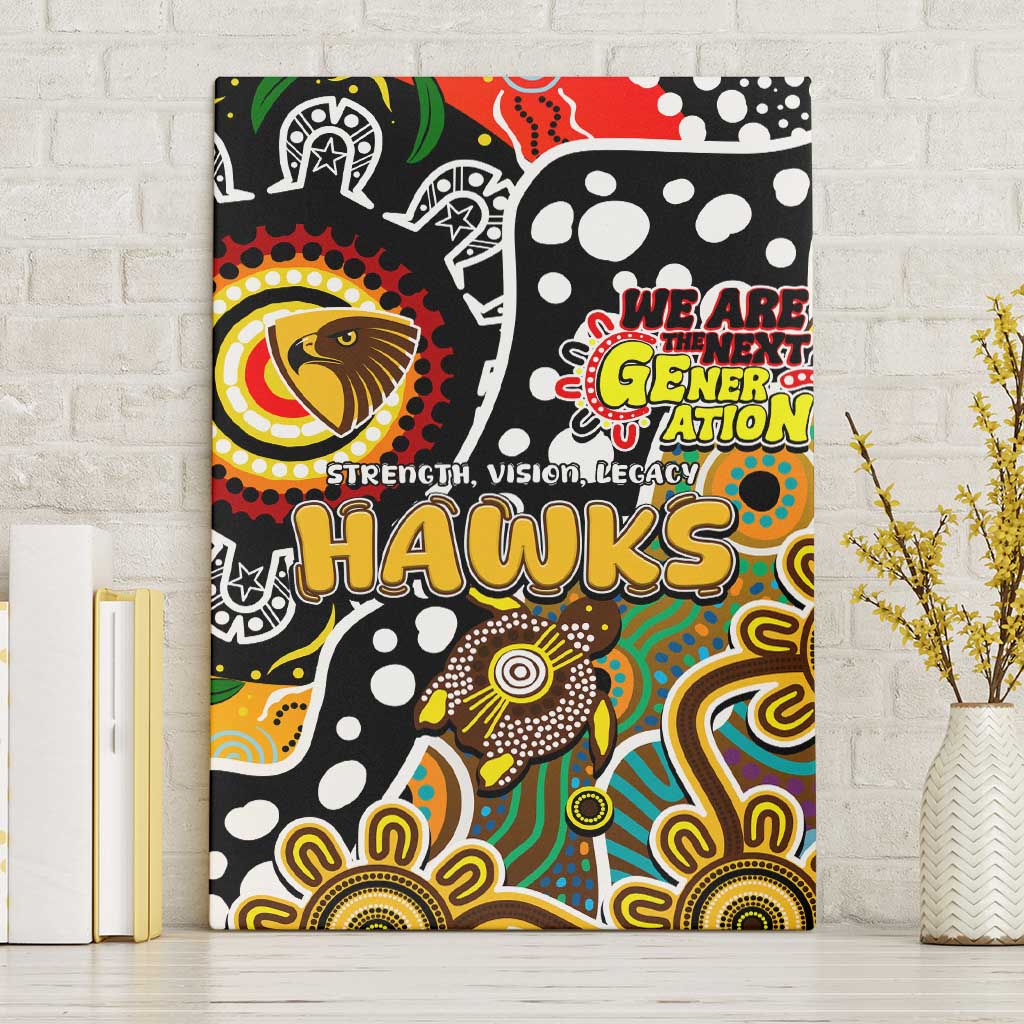 Hawks AFL Celebrating 50 Years of Naidoc Canvas Wall Art NAIDOC Week 2025 Aboriginal