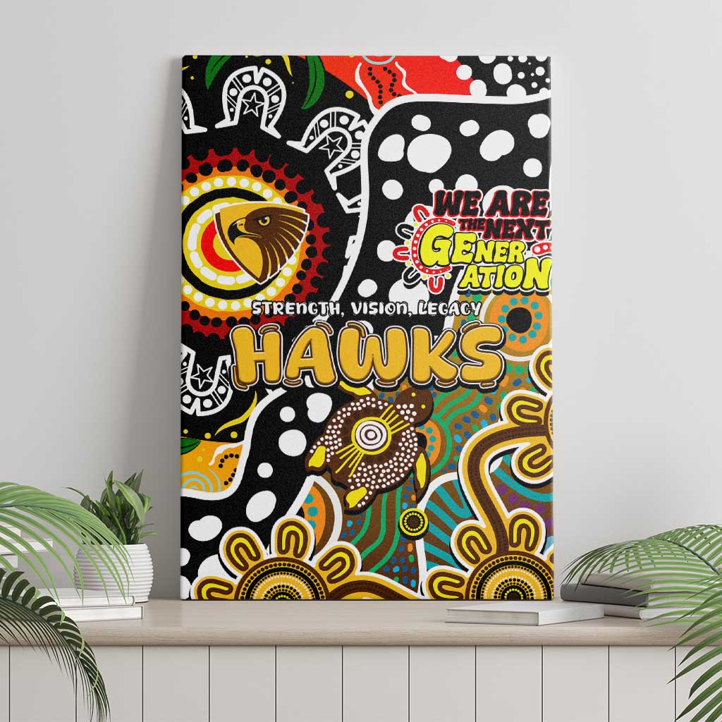 Hawks AFL Celebrating 50 Years of Naidoc Canvas Wall Art NAIDOC Week 2025 Aboriginal