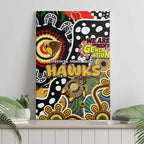 Hawks AFL Celebrating 50 Years of Naidoc Canvas Wall Art NAIDOC Week 2025 Aboriginal