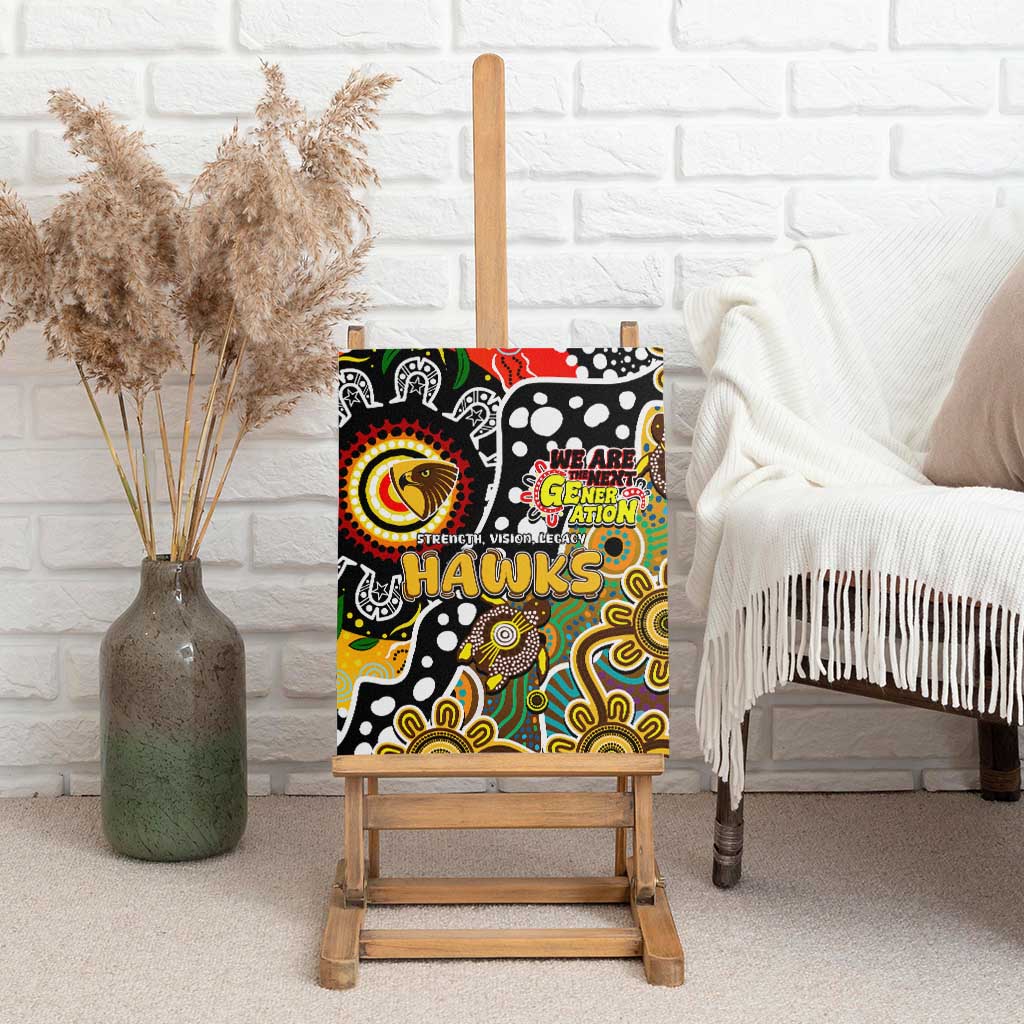 Hawks AFL Celebrating 50 Years of Naidoc Canvas Wall Art NAIDOC Week 2025 Aboriginal