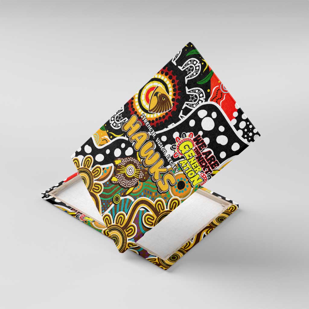 Hawks AFL Celebrating 50 Years of Naidoc Canvas Wall Art NAIDOC Week 2025 Aboriginal