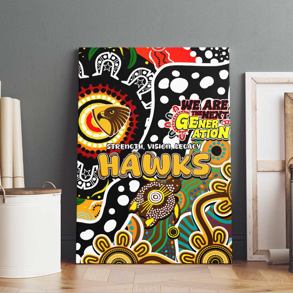 Hawks AFL Celebrating 50 Years of Naidoc Canvas Wall Art NAIDOC Week 2025 Aboriginal